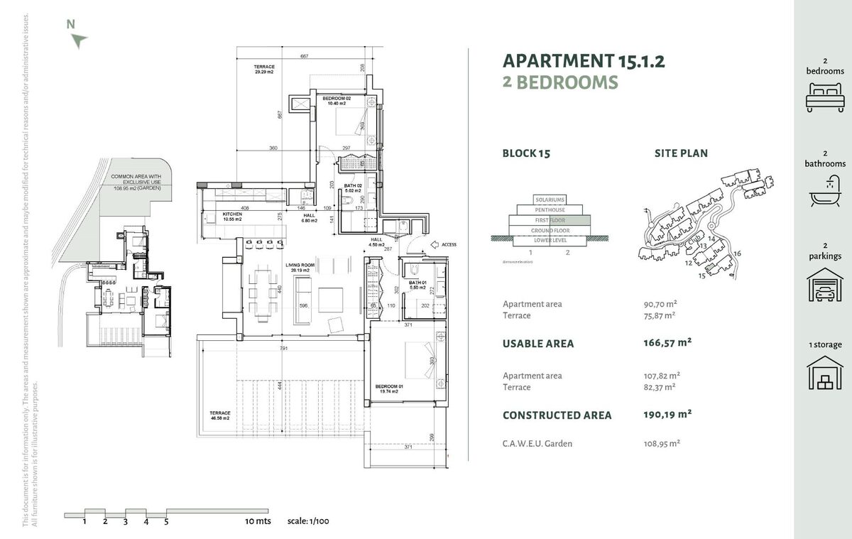 Apartment with 2 bedrooms, 109m² in Benahavis, Spain [ID: 0137-SP0454]