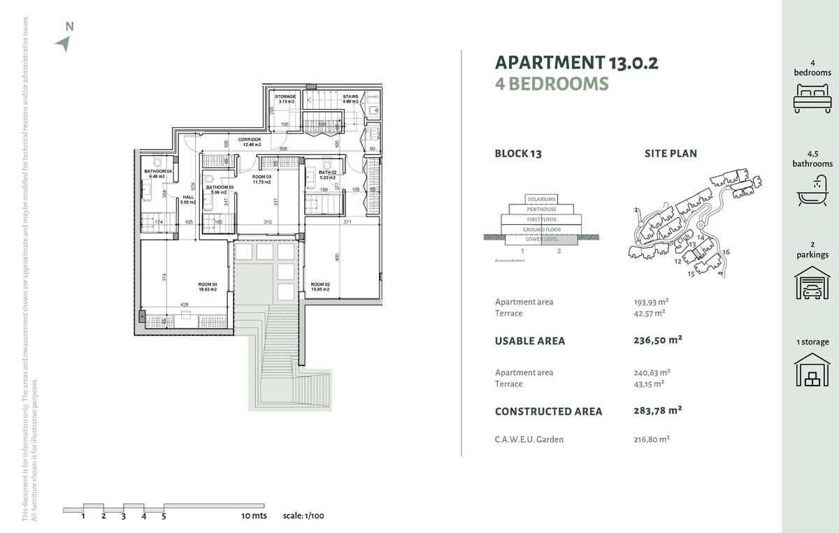 Apartment with 4 bedrooms, 167m² in Benahavis, Spain [ID: 0137-SP0453]