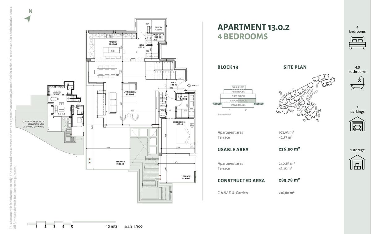 Apartment with 4 bedrooms, 167m² in Benahavis, Spain [ID: 0137-SP0453]