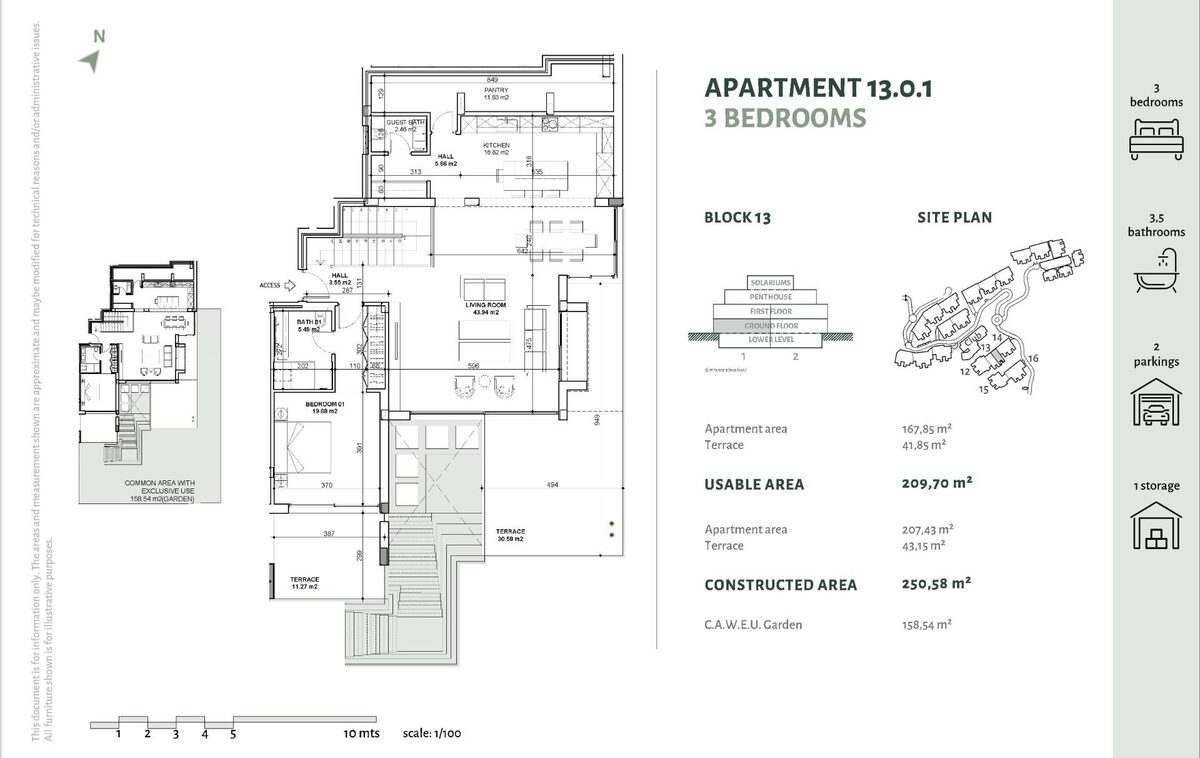 Apartment with 3 bedrooms, 167m² in Benahavis, Spain [ID: 0137-SP0452]