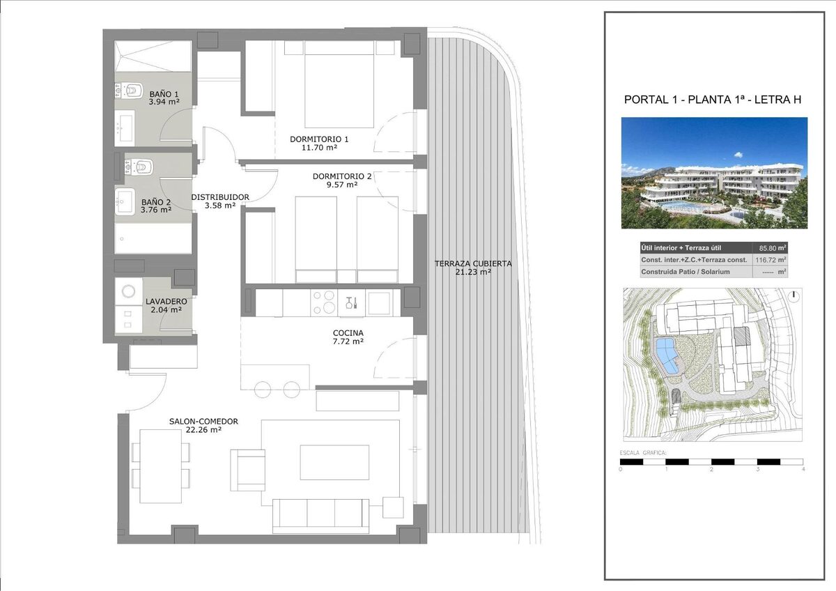 Apartament z 2 sypialniami, 97m² w Fuengirola, Hiszpania [ID: 0137-SP0513]