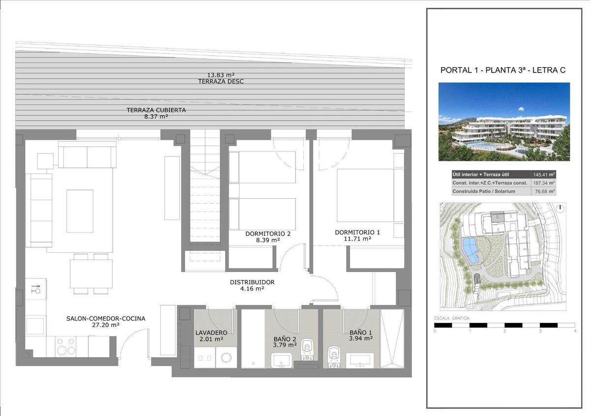 Penthouse z 2 sypialniami, 99m² w Fuengirola, Hiszpania [ID: 0137-SP0515]