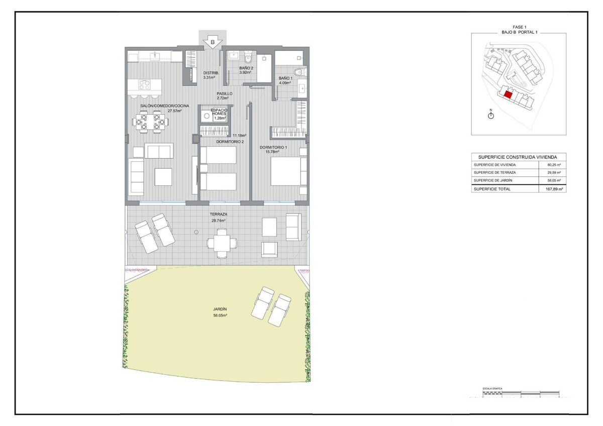 Apartament z 2 sypialniami, 80m² w Mijas, Hiszpania [ID: 0137-SP0505]