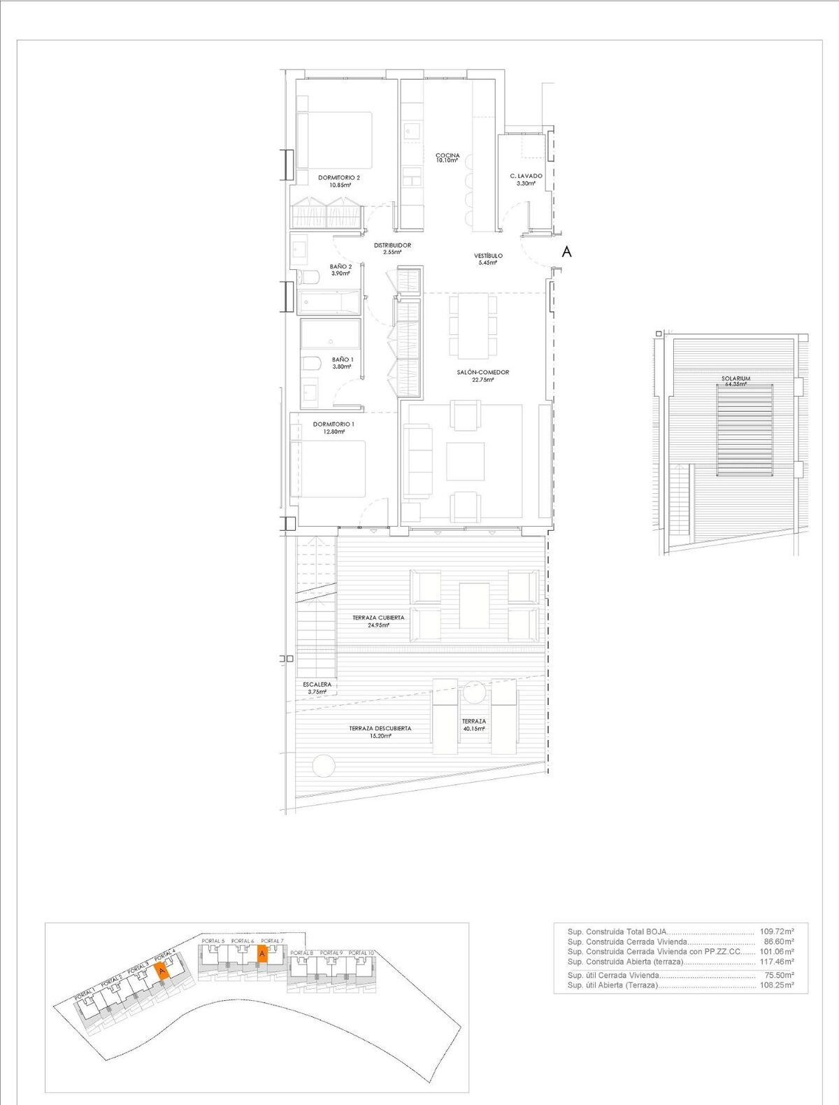 Penthouse with 2 bedrooms, 109m² in Manilva, Spain [ID: 0137-SP0635]