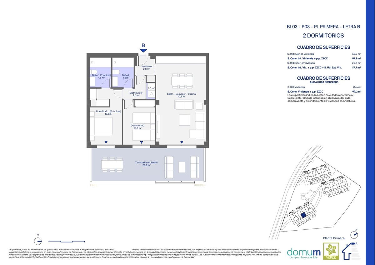 Apartament z 2 sypialniami, 103m² w Casares, Hiszpania [ID: 0137-SP0628]