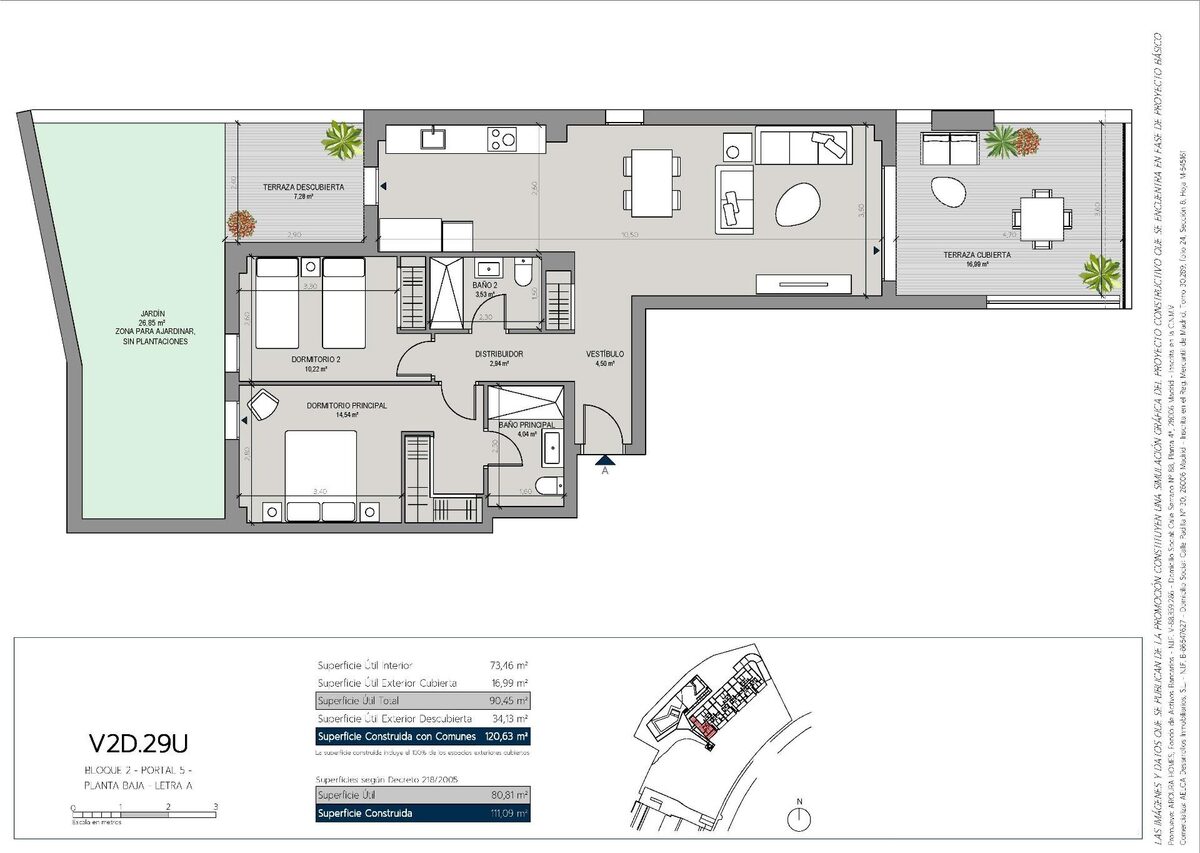 Apartament z 2 sypialniami, 98m² w Manilva, Hiszpania [ID: 0137-SP0603]
