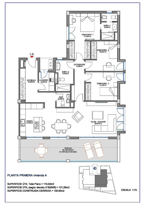 Квартира в Бенальмадена, Іспанія, 130м² - зображення 7