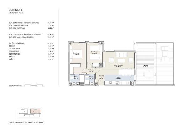 Пентхаус в Касарес, Испания, 88м² - изображение 14