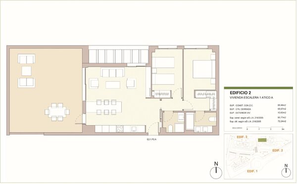 Пентхаус в Касарес, Испания, 88м² - изображение 10