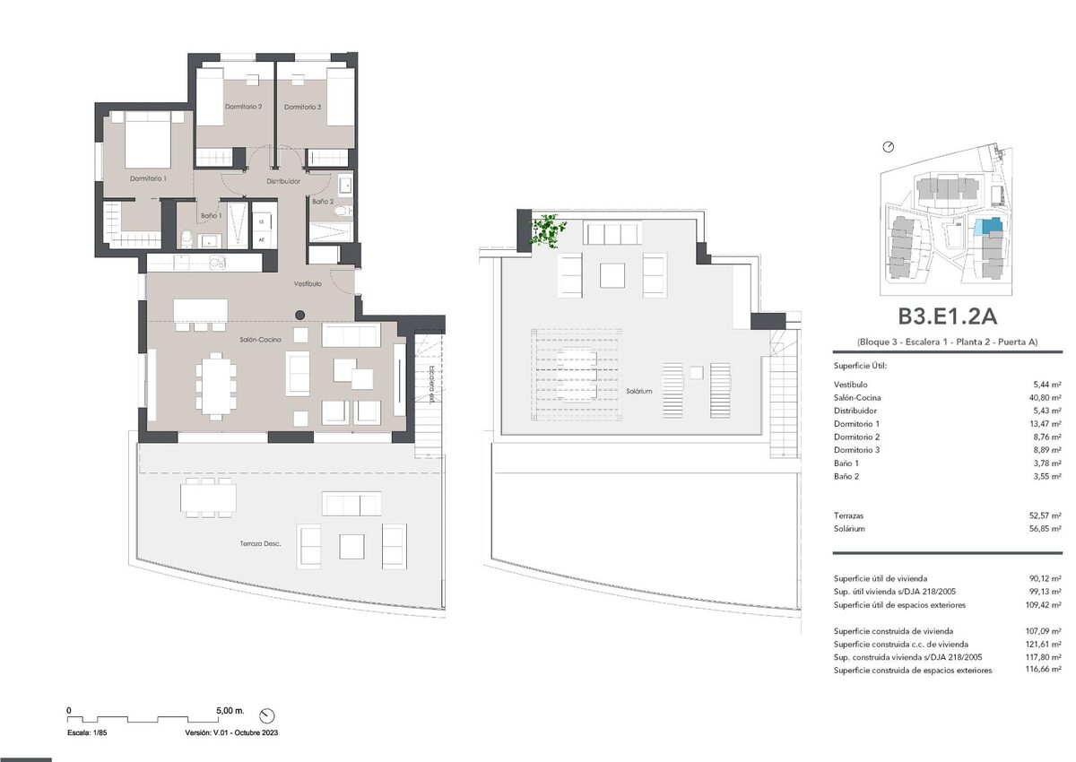 Пентхаус с 3 спальнями, 107м² в Эстепона, Испания [ID: 0137-SP0553]