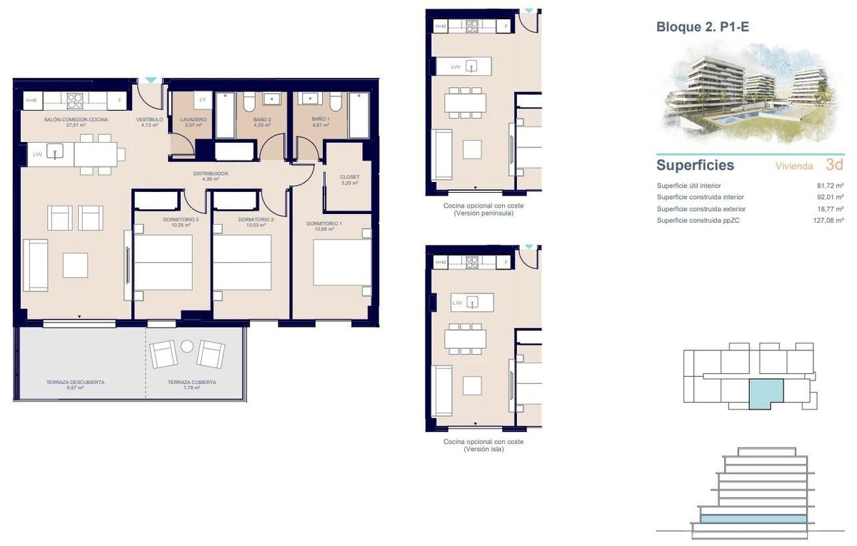Квартира з 3 спальнями, 108м² в Вільяхойоса, Іспанія [ID: 0137-SP0665]