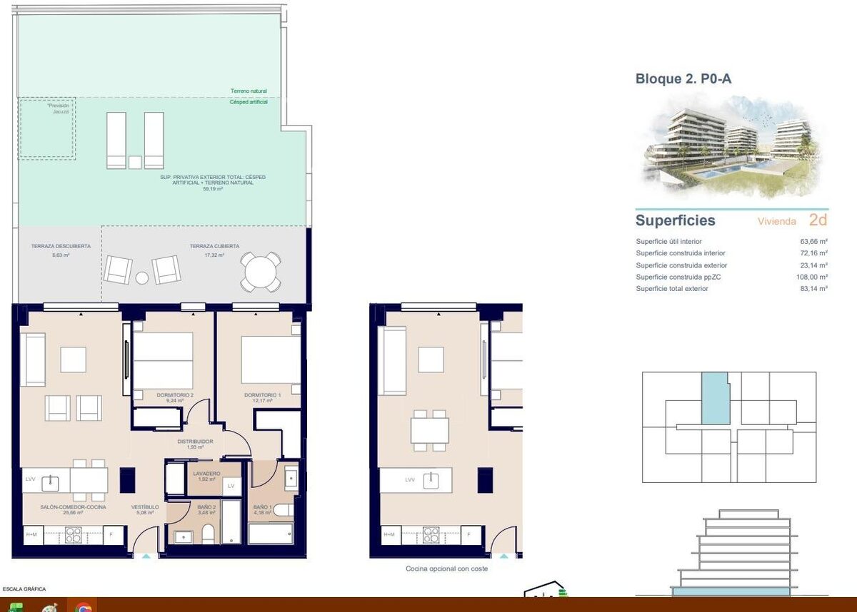 Квартира з 2 спальнями, 85м² в Вільяхойоса, Іспанія [ID: 0137-SP0663]