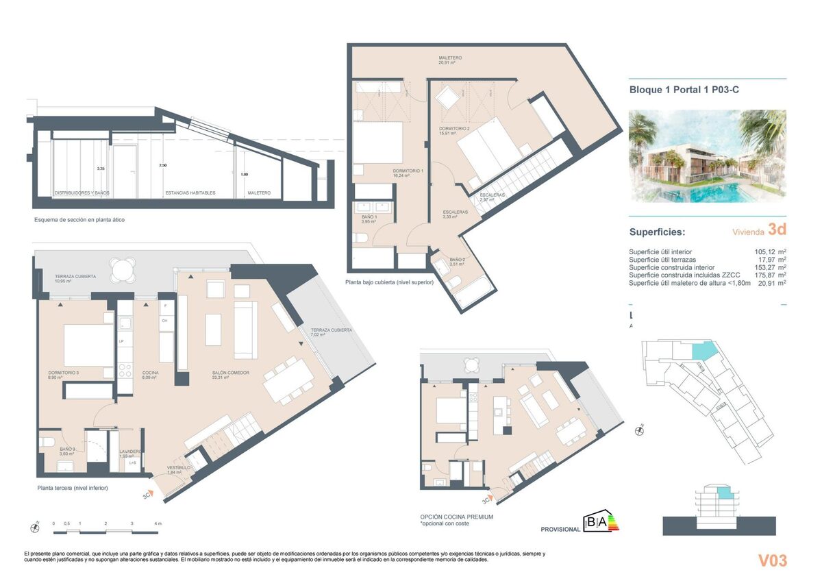 Penthouse with 3 bedrooms, 175m² in Javea Xabia, Spain [ID: 0137-SP0061]