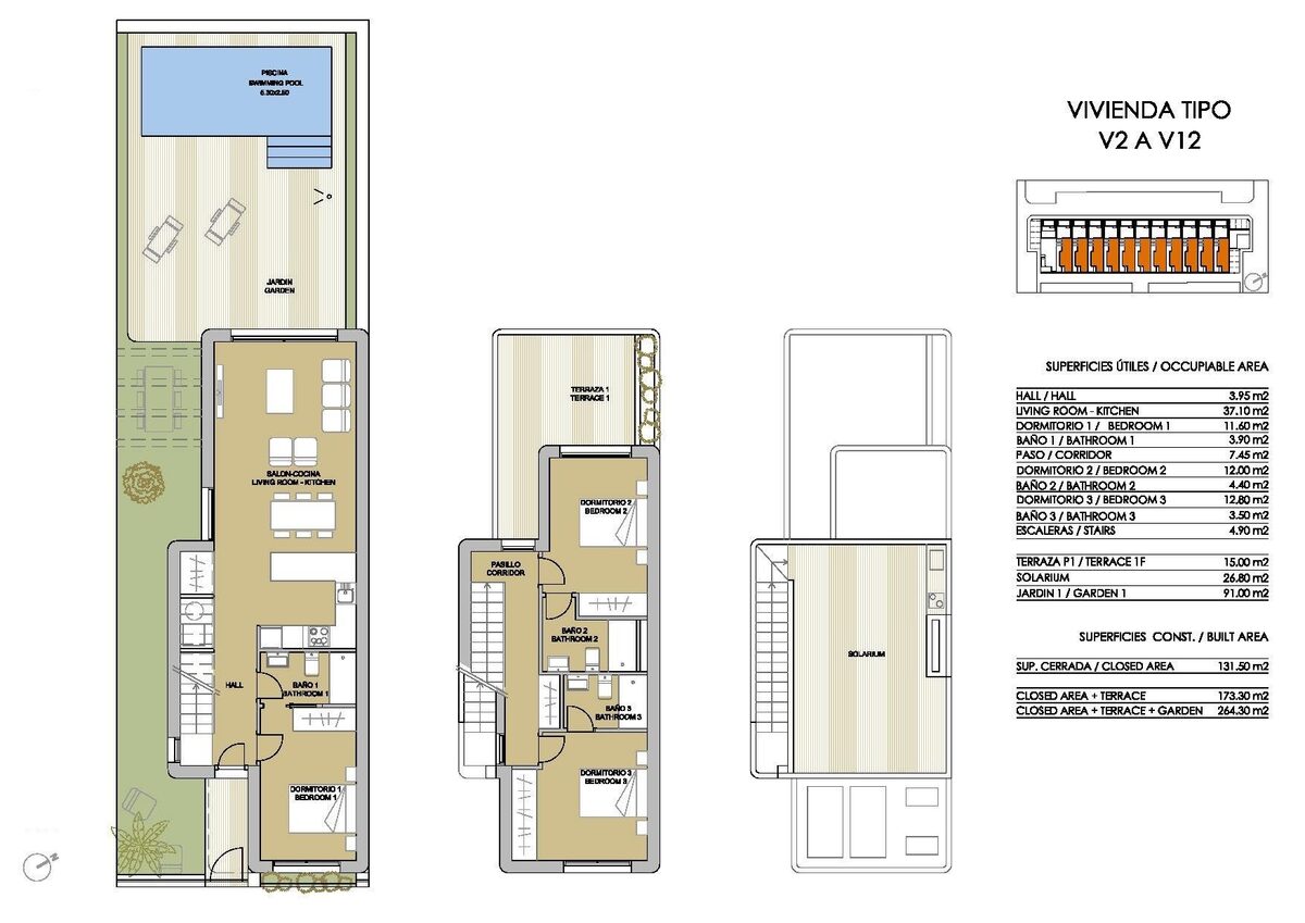 Villa with 3 bedrooms, 131m² in Pilar de la Horadada, Spain [ID: 0137-SP0593]