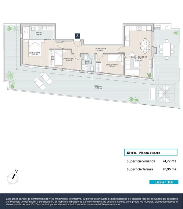 Penthouse w Torrevieja, Hiszpania, 74m² - obraz 12