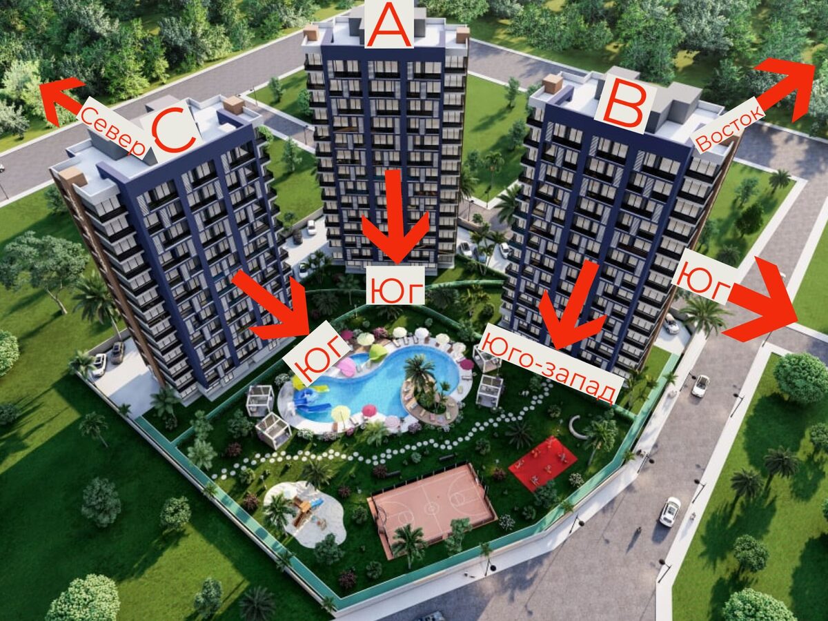 Apartment with 1 bedroom, 56m² in Mersin, Turkey [ID: TM03-034]