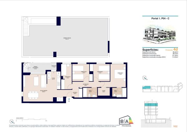 Penthouse w Alicante, Hiszpania, 114m² - obraz 14
