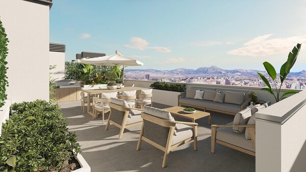 Penthouse w Alicante, Hiszpania, 106m²