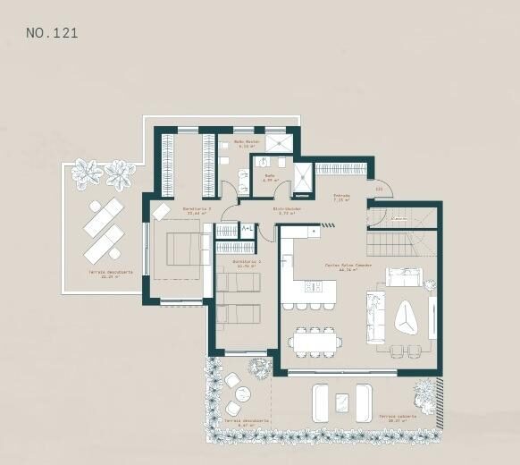Penthouse z 3 sypialniami, 356m² w Mijas, Hiszpania [ID: 0137-SP0862]