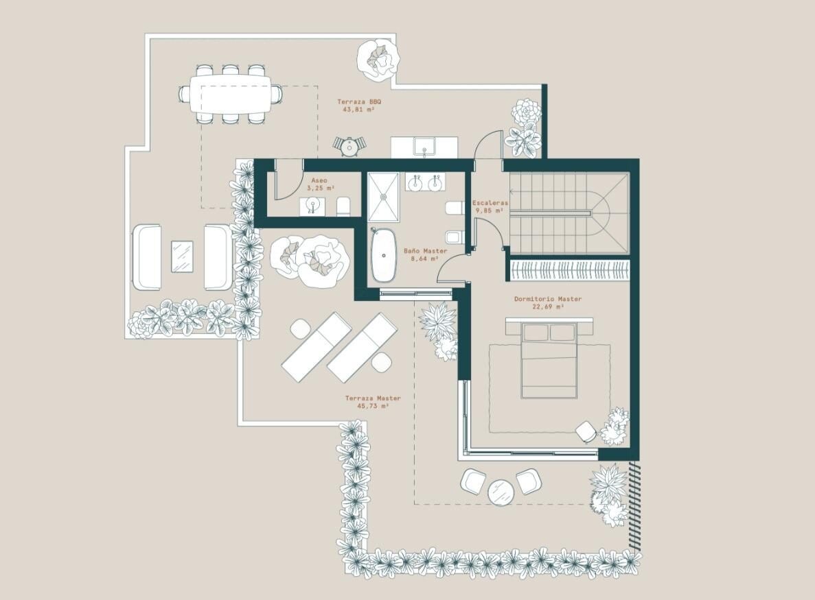 Penthouse z 3 sypialniami, 356m² w Mijas, Hiszpania [ID: 0137-SP0862]