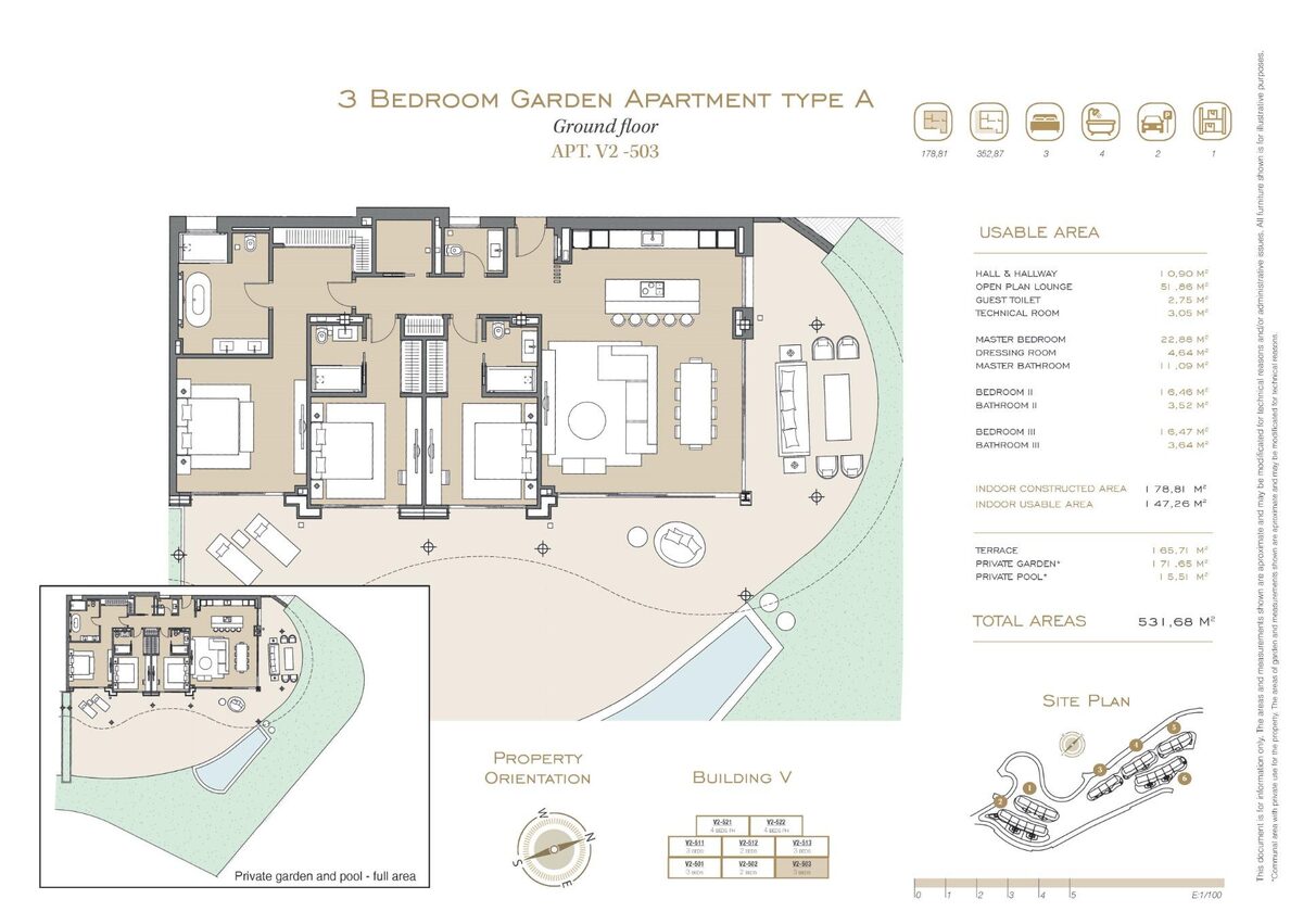 Квартира с 3 спальнями, 178м² в Бенаавис, Испания [ID: 0137-SP0867]