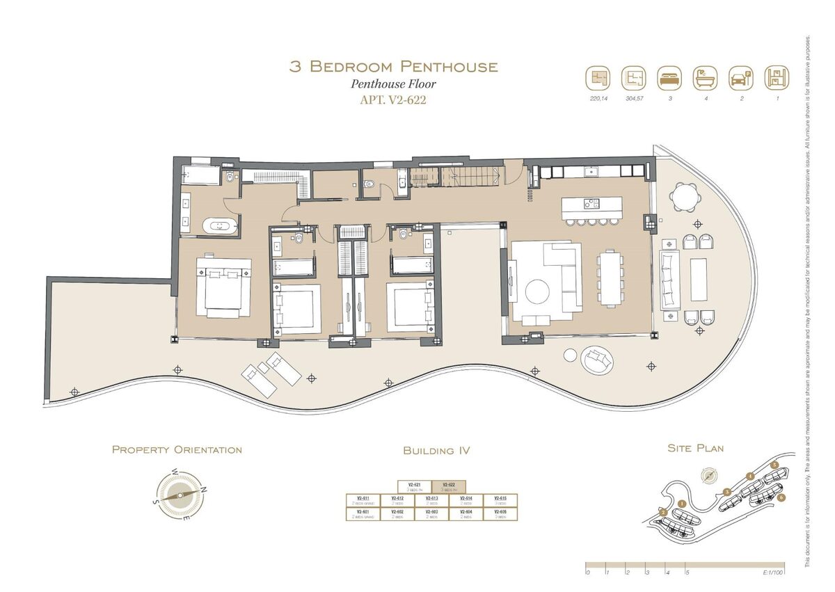 Penthouse z 3 sypialniami, 220m² w Benahavís, Hiszpania [ID: 0137-SP0870]