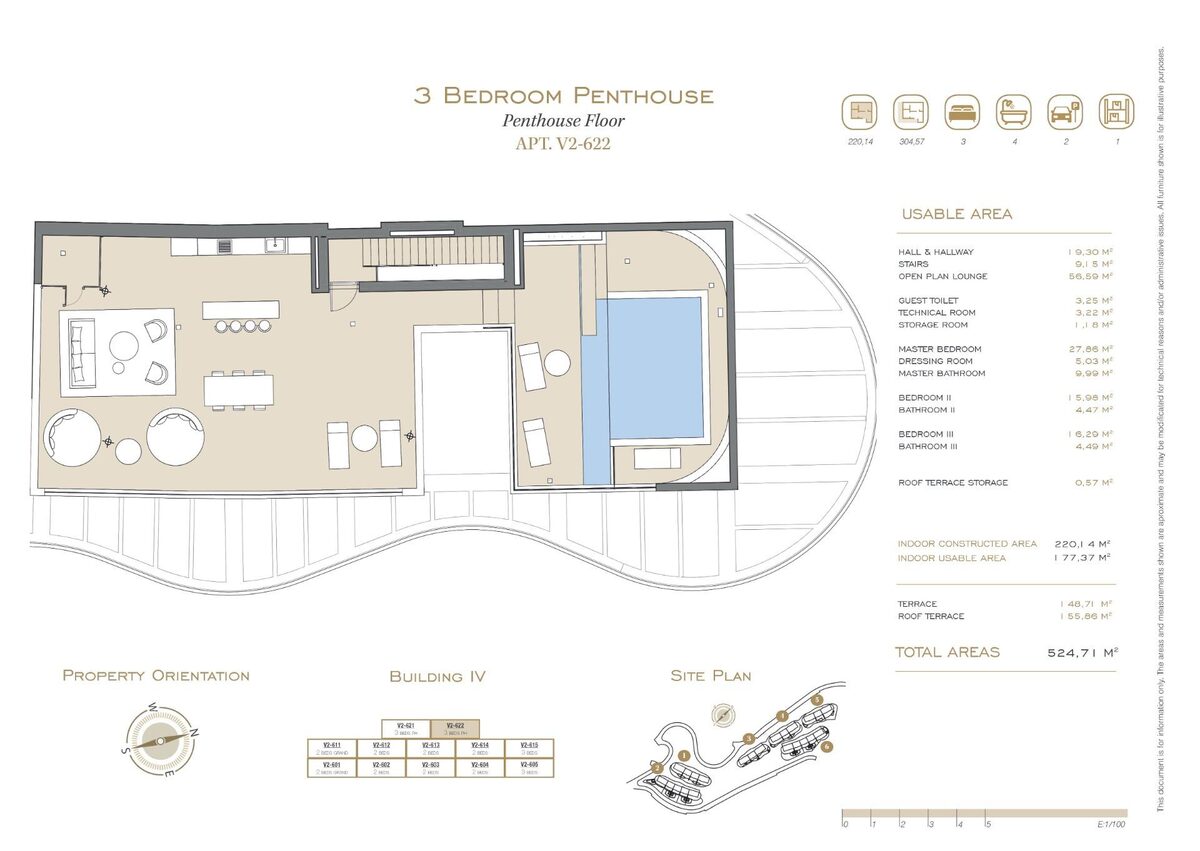 Penthouse z 3 sypialniami, 220m² w Benahavís, Hiszpania [ID: 0137-SP0870]