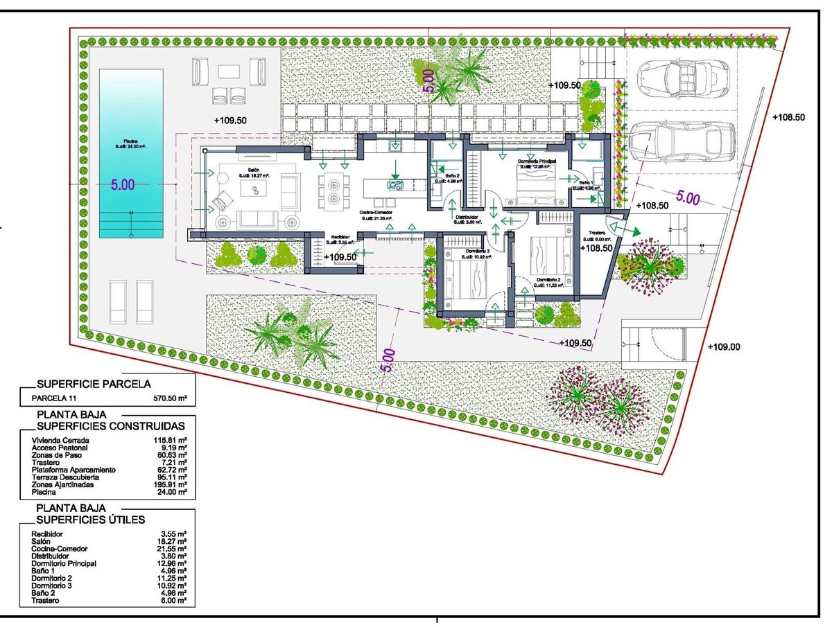 Villa with 3 bedrooms, 123m² in La Manga Club, Spain [ID: 0137-SP0874]
