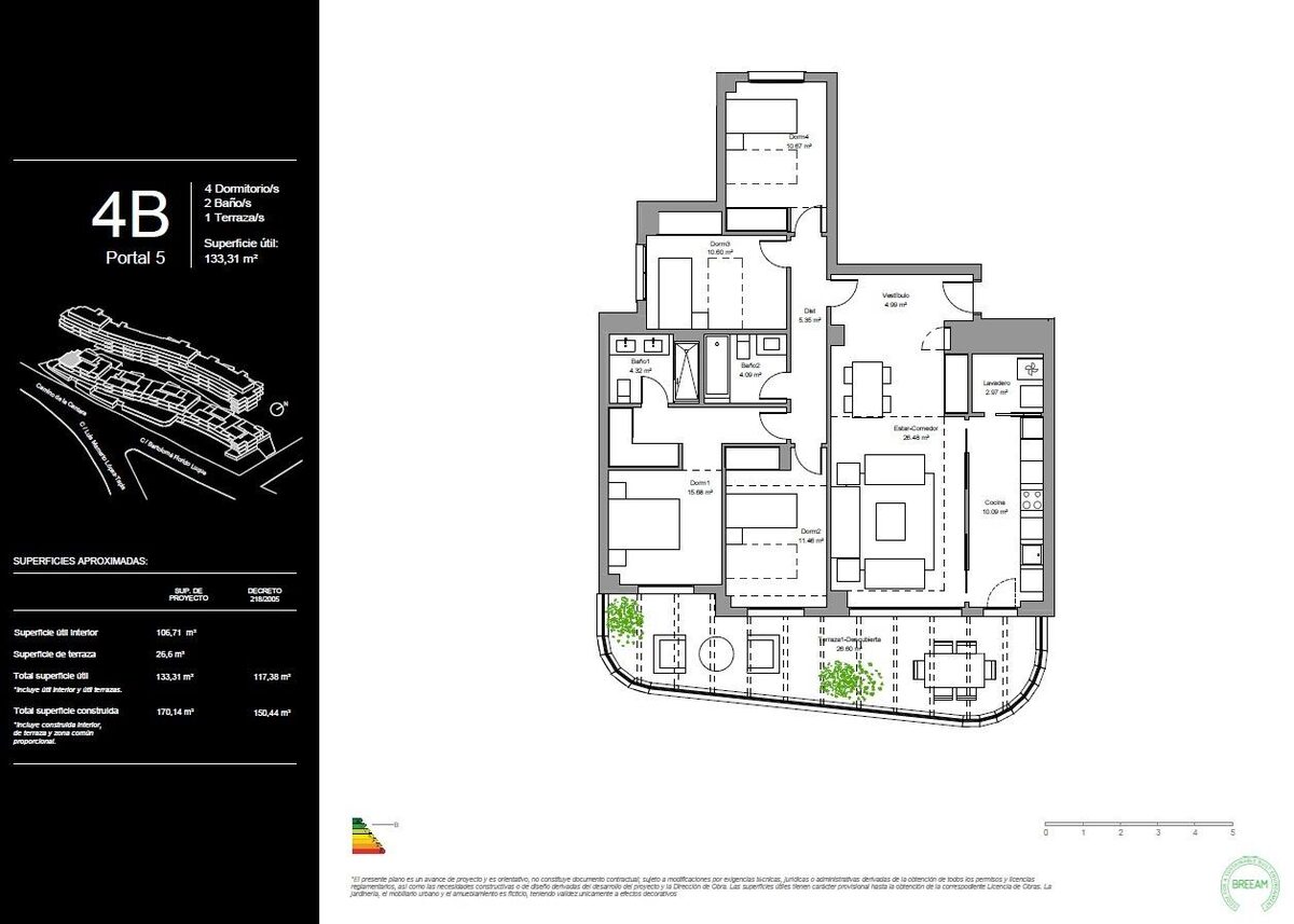 Квартира с 4 спальнями, 150м² в Торремолинос, Испания [ID: 0137-SP0835]