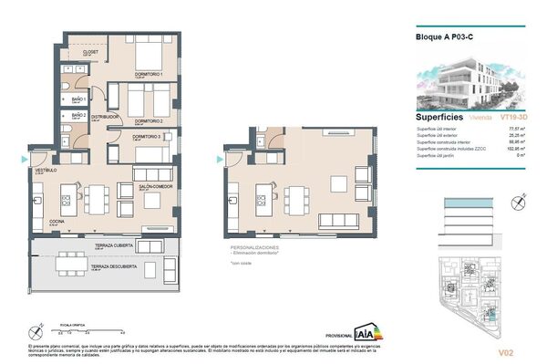 Пентхаус в Беникасим, Испания, 102м² - изображение 11