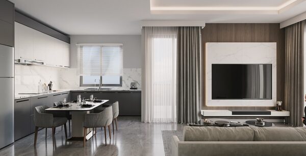 Квартира в Алания, Турция, 56м² - изображение 11