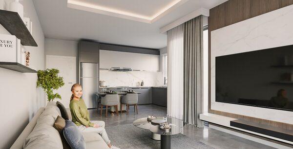 Квартира в Алания, Турция, 56м² - изображение 17