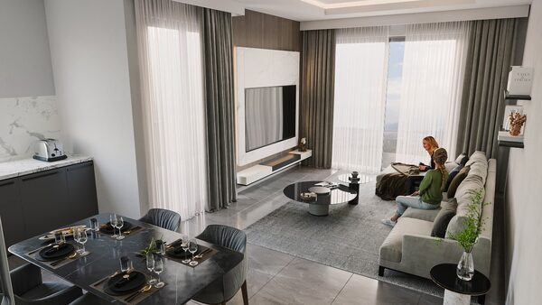 Квартира в Алания, Турция, 56м² - изображение 22
