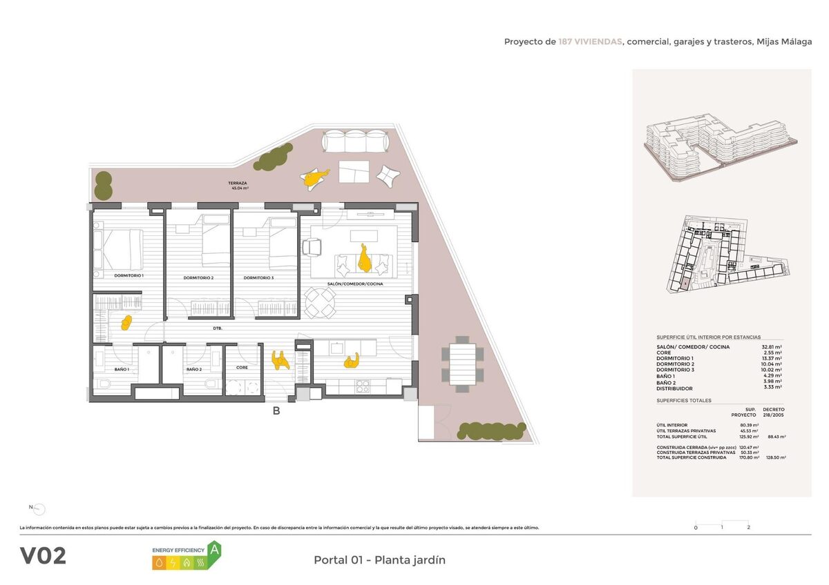 Квартира с 3 спальнями, 128м² в Михас, Испания [ID: 0137-SP0897]