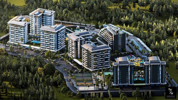 Квартира в Алания, Турция, 53м²