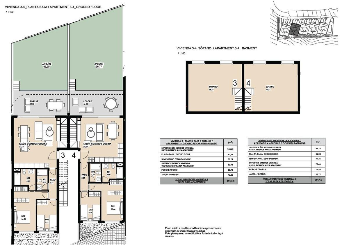 Bungalow z 2 sypialniami, 166m² w Torrevieja, Hiszpania [ID: 0137-SP0930]