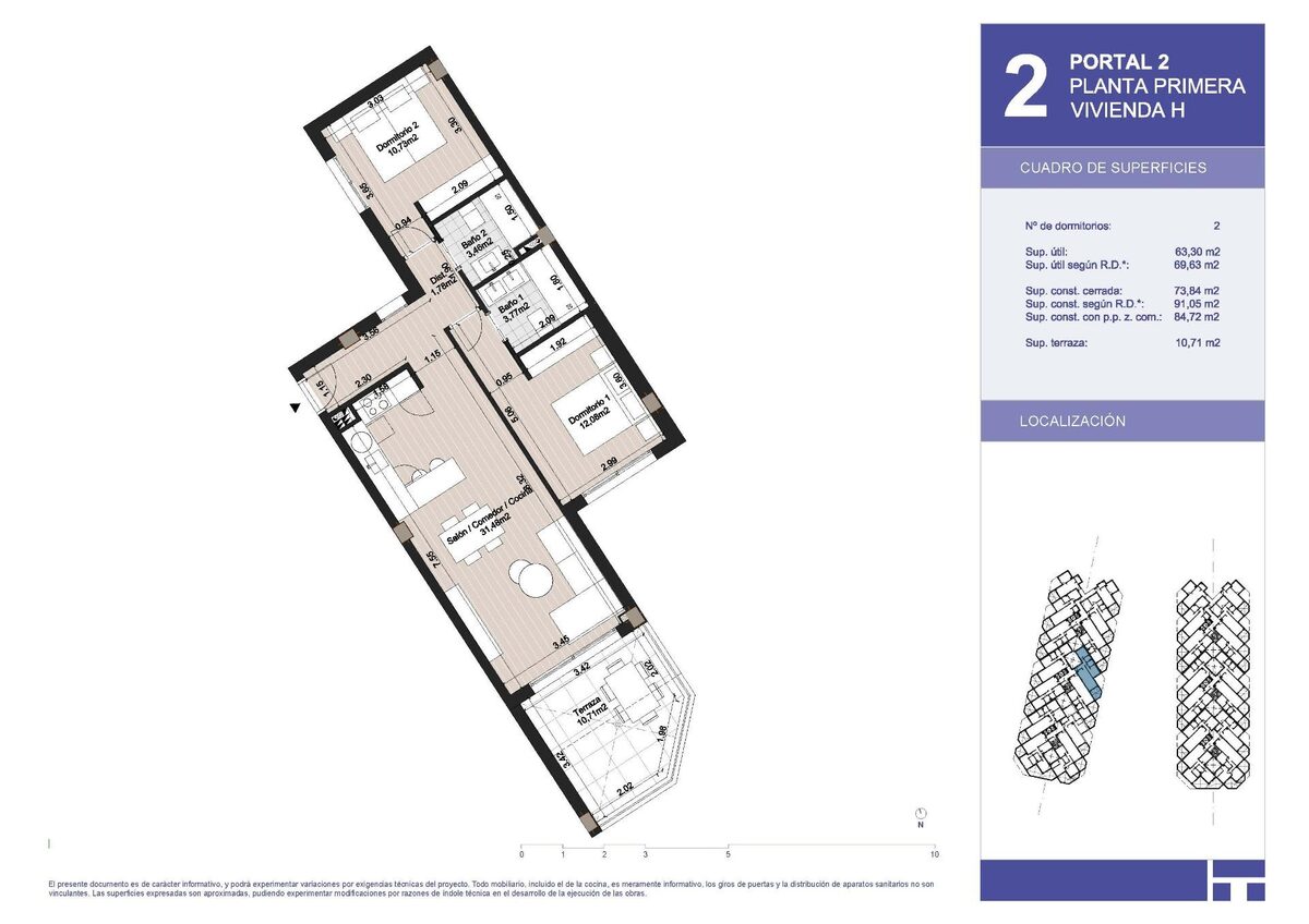 Квартира з 2 спальнями, 91м² в Торрокс, Іспанія [ID: 0137-SP0949]