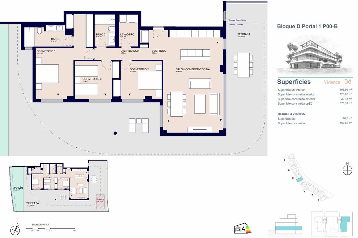 Apartament z 3 sypialniami, 166m² w Estepona, Hiszpania [ID: 0137-SP0955]