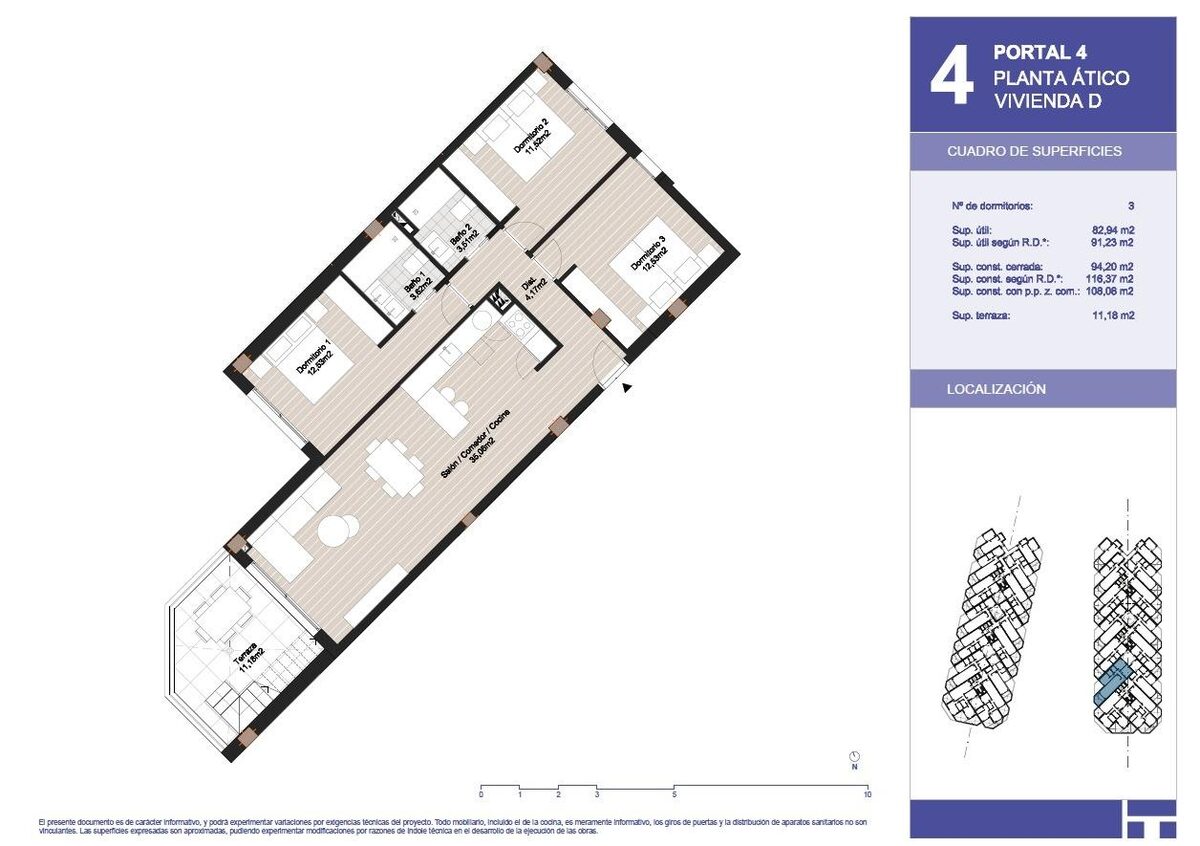 Пентхаус з 3 спальнями, 116м² в Торрокс, Іспанія [ID: 0137-SP0953]