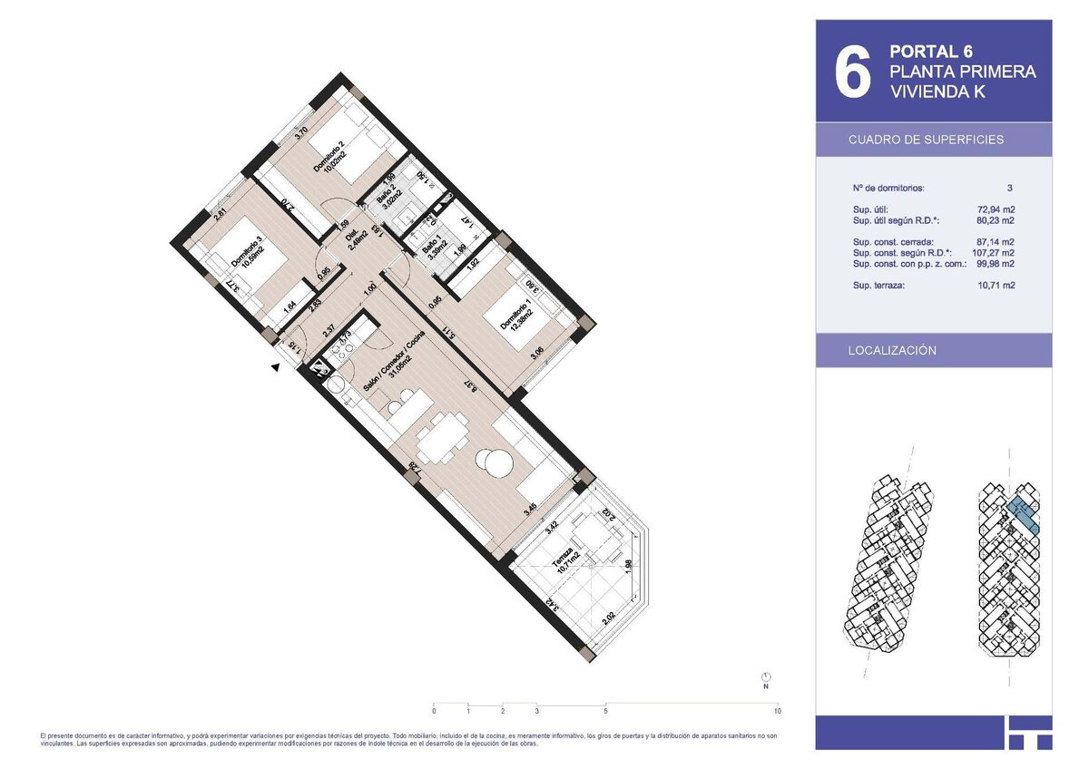 Квартира з 3 спальнями, 107м² в Торрокс, Іспанія [ID: 0137-SP0950]