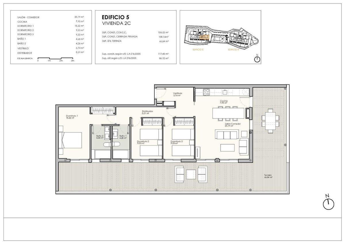 Penthouse z 3 sypialniami, 117m² w Casares, Hiszpania [ID: 0137-SP0368]