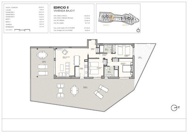 Квартира в Касарес, Испания, 131м² - изображение 19