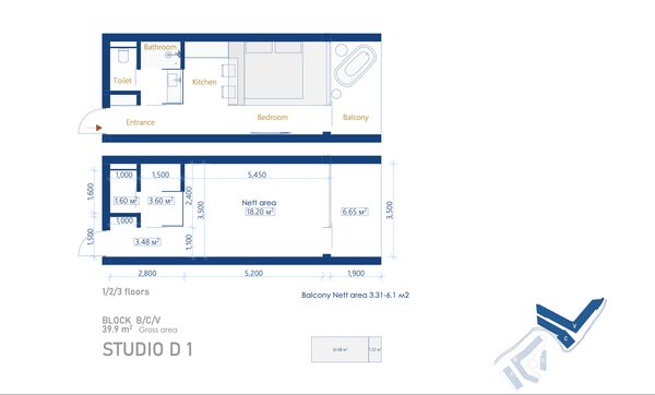 Квартира в о. Бали, Индонезия, 40м² - изображение 16