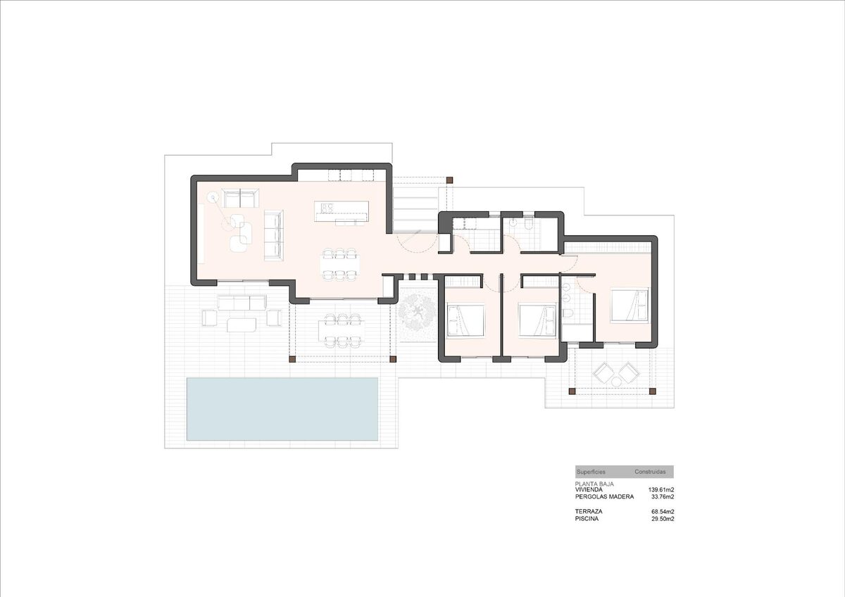 Вилла с 3 спальнями, 139м² в Бенисса, Испания [ID: 0137-SP0985]