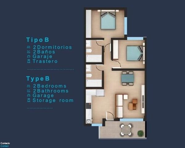 Бунгало в Сан-Педро-дель-Пинатар, Испания, 70м² - изображение 10