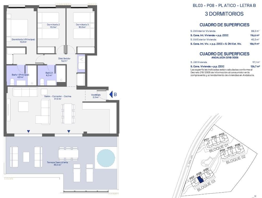Penthouse z 3 sypialniami, 129m² w Casares, Hiszpania [ID: 0137-SP0630]