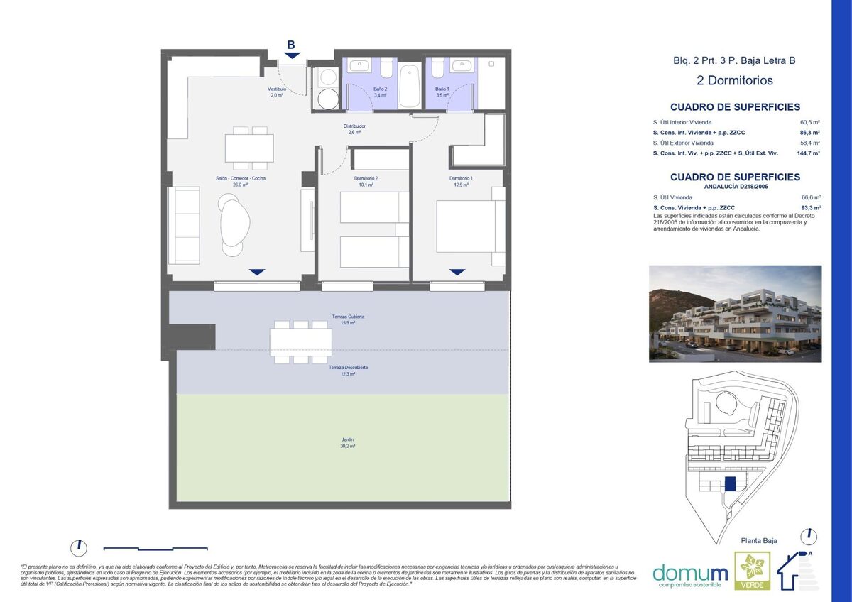 Apartament z 2 sypialniami, 93m² w Pulpi, Hiszpania [ID: 0137-SP1020]