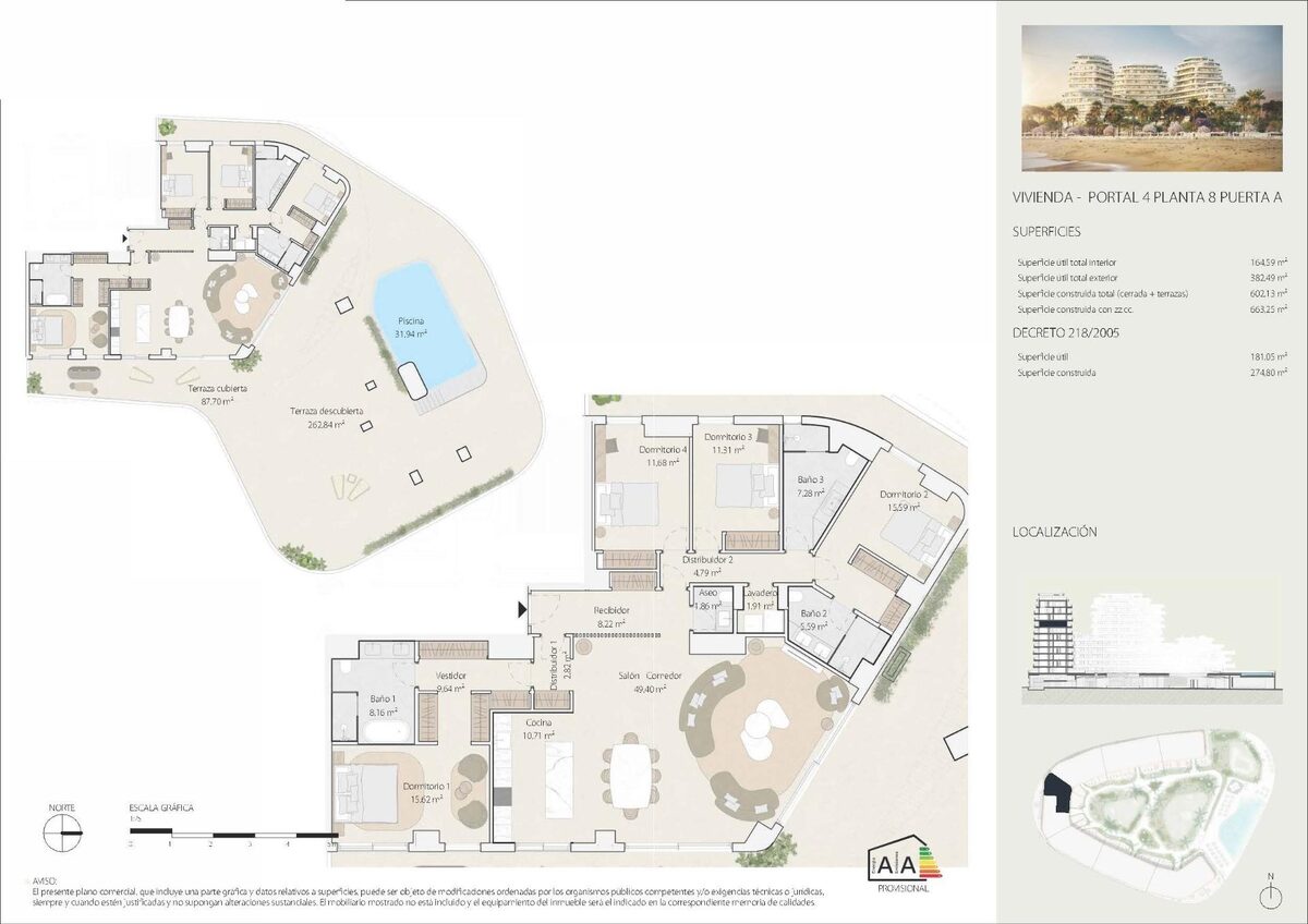 Квартира з 4 спальнями, 274м² в Малага, Іспанія [ID: 0137-SP1030]