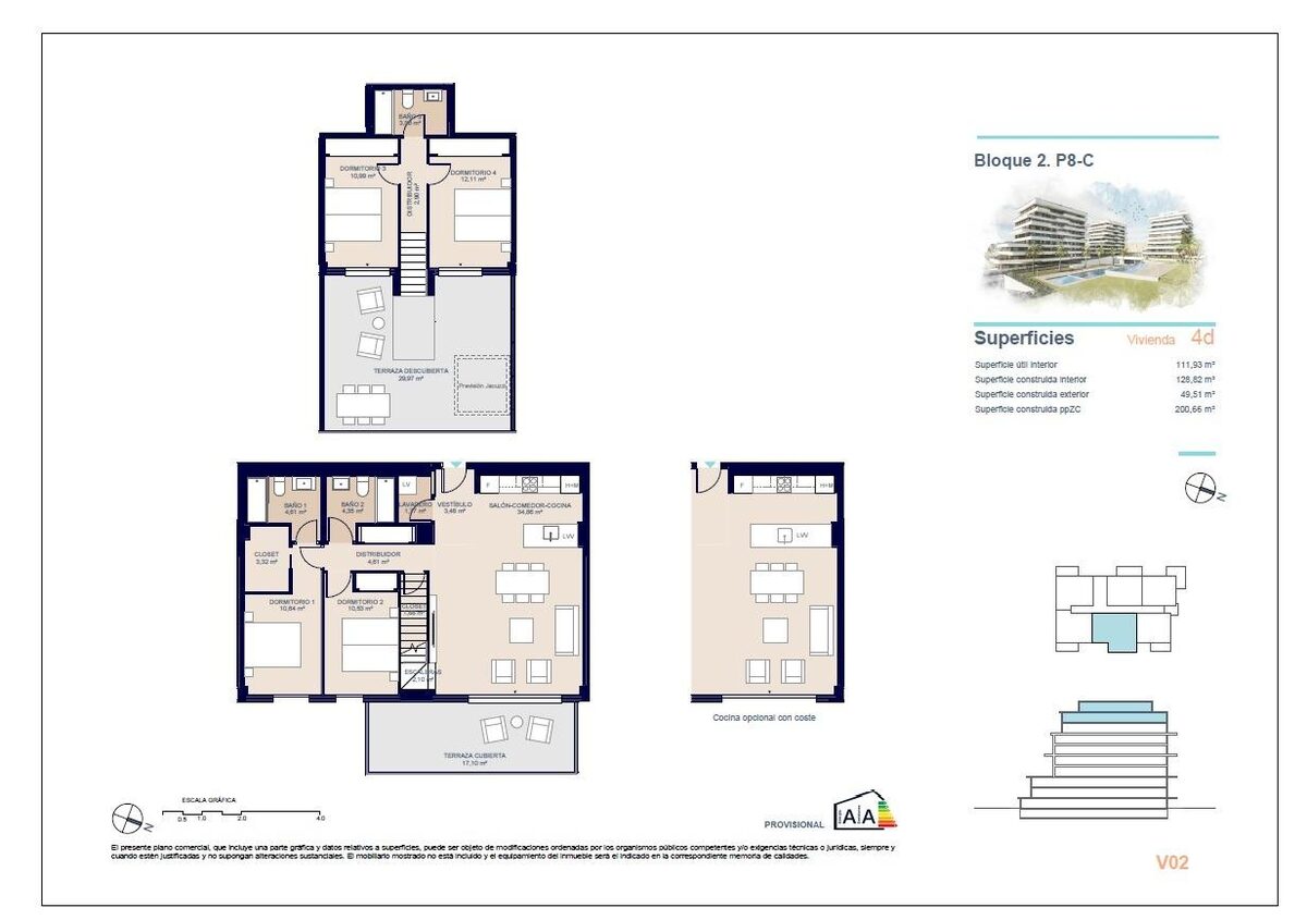 Penthouse z 4 sypialniami, 151m² w Villajoyosa, Hiszpania [ID: 0137-SP1032]