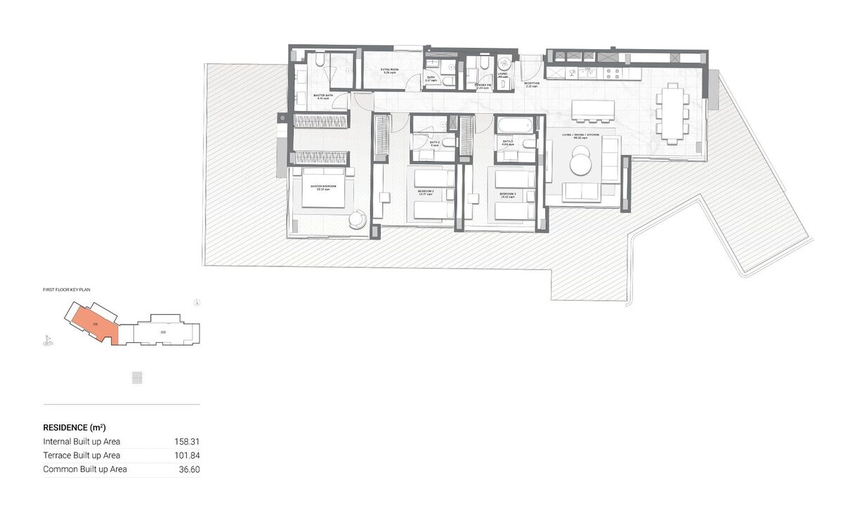 Penthouse z 4 sypialniami, 158m² w Casares, Hiszpania [ID: 0137-SP0407]